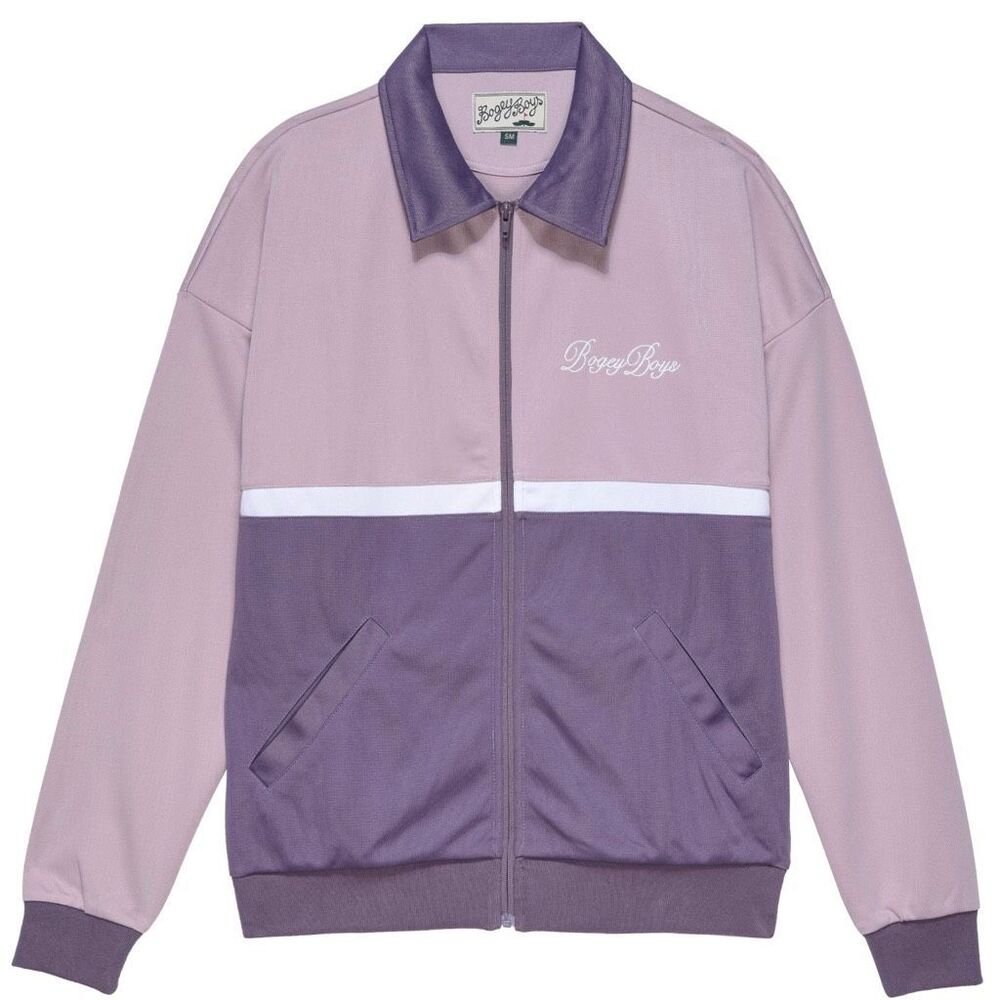 Bogey Boys Lavender Golf Track Jacket Full Zip Men’s US Small